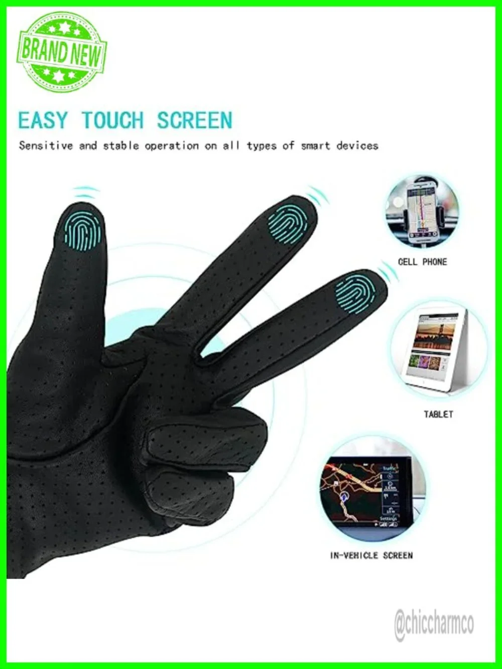 Genuine Lambskin Full Mesh Driving Gloves - Thin Unlined